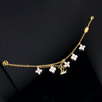 [LOXURA]LOGO 6 MOTIF STAR AND SUN GOLD BRACELET