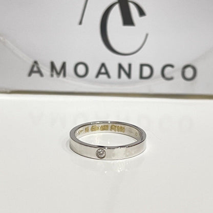 [LOXURA]LOVE RING 4MM 1 DIAMOND