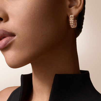 [LOXURA]CLASH 9.2MM DOUBLE ROW EARRINGS