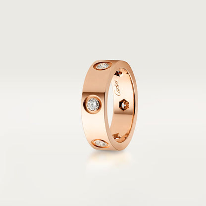 [LOXURA]LOVE 5.5MM 6 DIAMOND RING