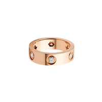 [LOXURA]LOVE 5.5MM 6 DIAMOND RING