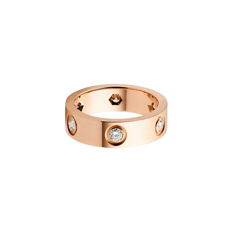 [LOXURA]LOVE 5.5MM 6 DIAMOND RING