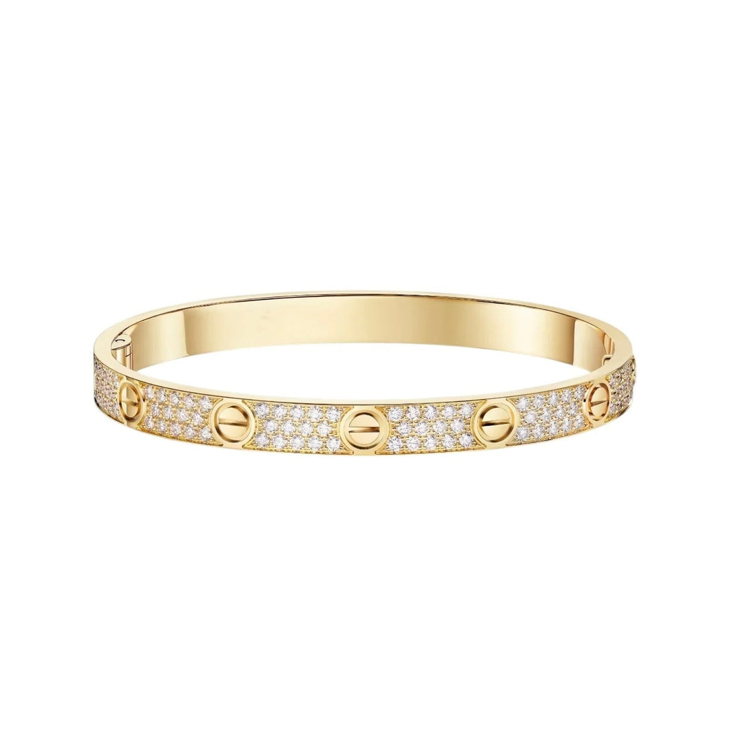 [LOXURA]LOVE BRACELET 6.1MM DIAMOND-PAVED