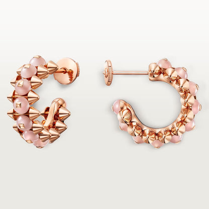 [LOXURA]CLASH 7.9MM AGATE CHALCEDONY EARRINGS