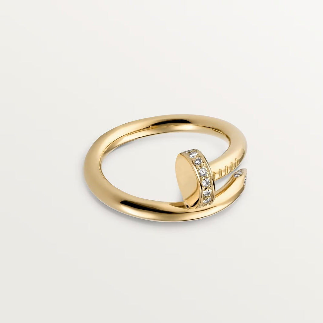 [LOXURA]JUSTE RING 2.6MM HALF DIAMOND