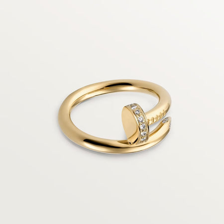 [LOXURA]JUSTE RING 2.6MM HALF DIAMOND