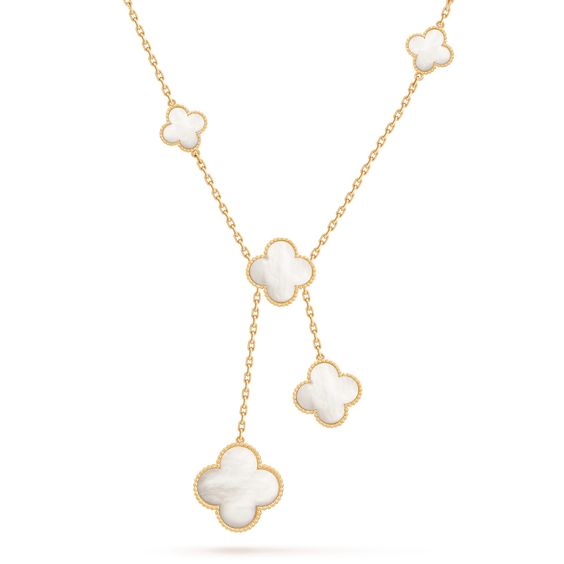 [LOXURA]CLOVER MOTHER OF PEARL NECKLACE 6 MOTIF