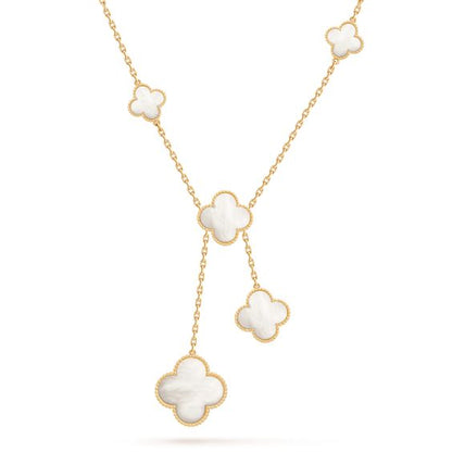 [LOXURA]CLOVER MOTHER OF PEARL NECKLACE 6 MOTIF