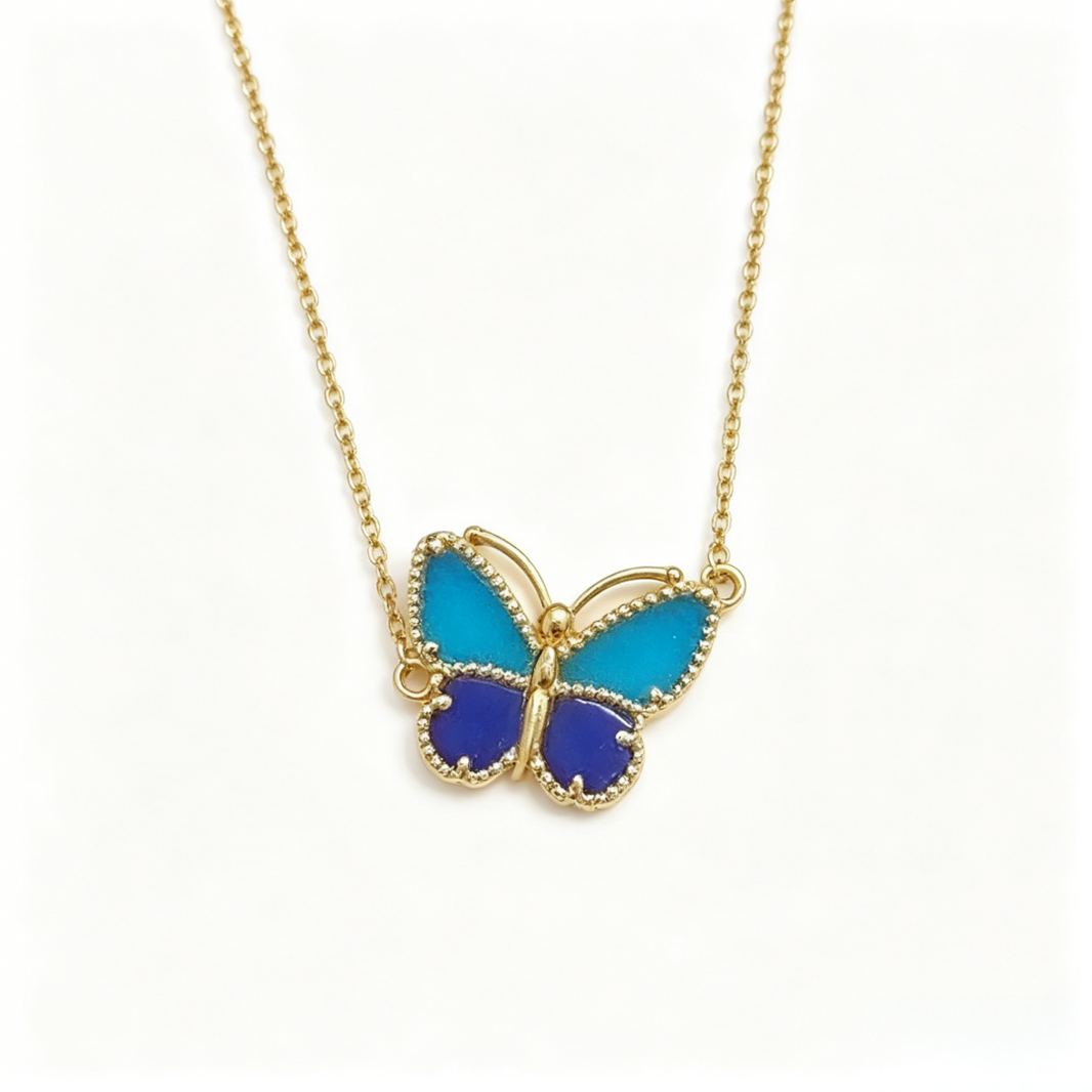 [LOXURA] 2026 NEW LUCKY BUTTERFLY 1 MOTIFS NECKLACE