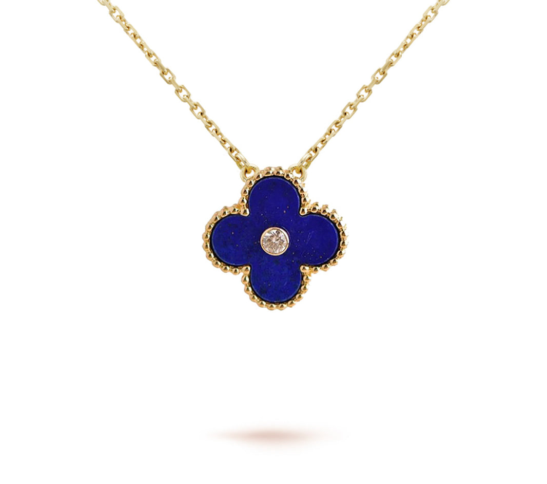 [LOXURA]CLOVER 15MM CHRISTMAS LIMITED EDITION SINGLE FLOWER NECKLACE