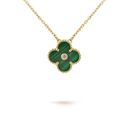 [LOXURA]CLOVER 15MM CHRISTMAS LIMITED EDITION SINGLE FLOWER NECKLACE