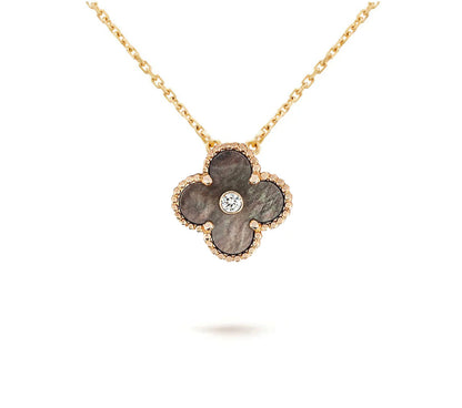 [LOXURA]CLOVER 15MM CHRISTMAS LIMITED EDITION SINGLE FLOWER NECKLACE