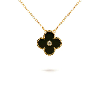 [LOXURA]CLOVER 15MM CHRISTMAS LIMITED EDITION SINGLE FLOWER NECKLACE