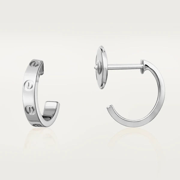 [LOXURA]LOVE EARRINGS 2.65MM SILVER