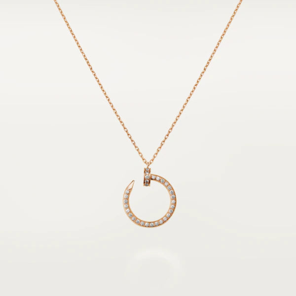 [LOXURA]JUSTE NECKLACE PINK GOLD DIAMONDS