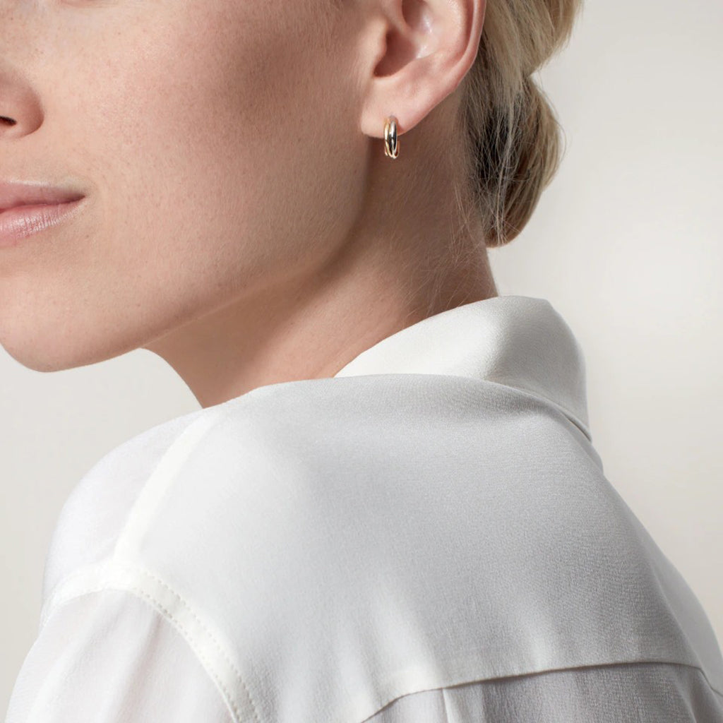 [LOXURA]TRINITY ON DIAMOND MINI EARRINGS