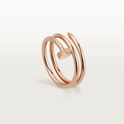 [LOXURA]JUSTE RING 4.8MM HALF DIAMOND