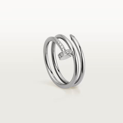 [LOXURA]JUSTE RING 4.8MM HALF DIAMOND