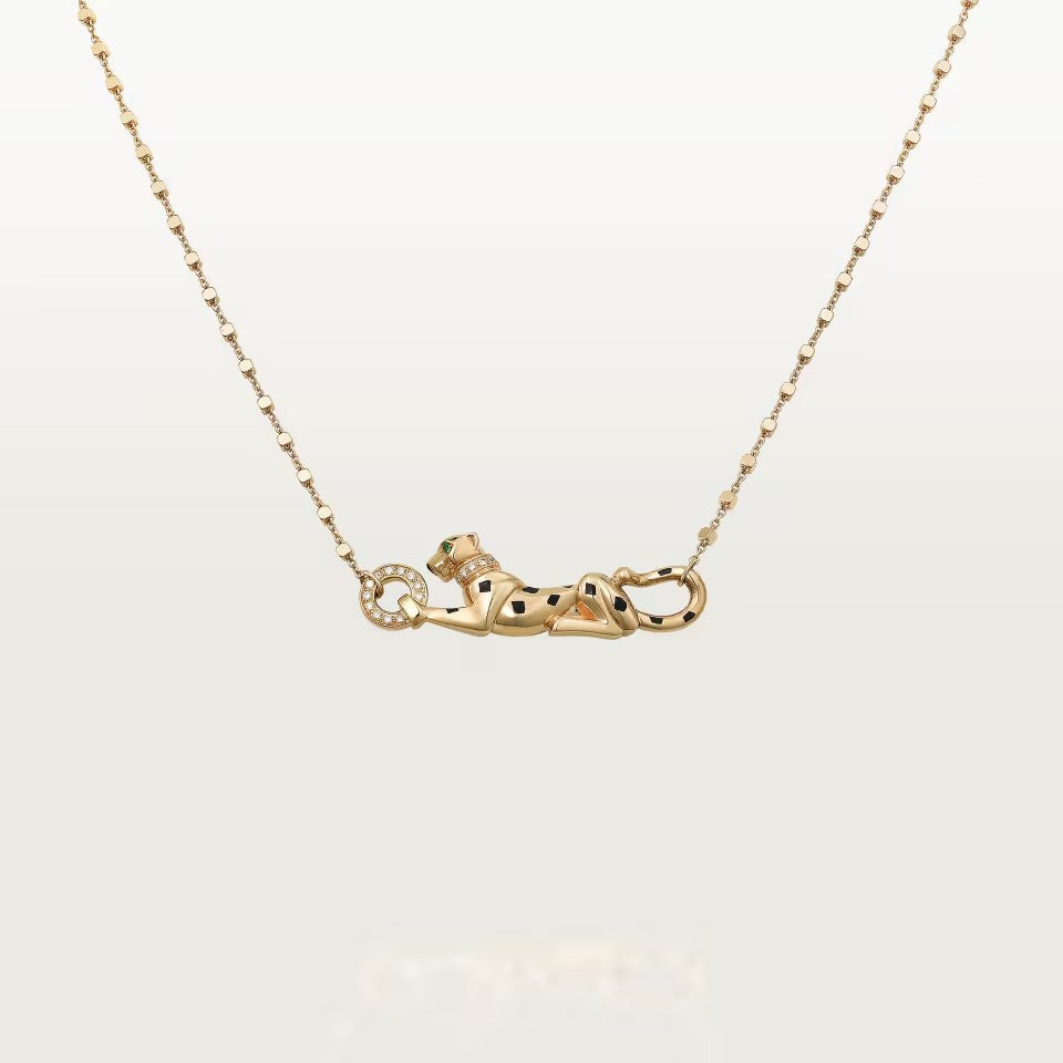 [LOXURA]PANTHERE FULL DIAMOND NECKLACE