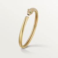 [LOXURA]PANTHERE HALF DIAMOND OPEN BRACELET