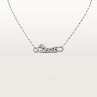 [LOXURA]PANTHERE PAVED DIAMOND NECKLACE