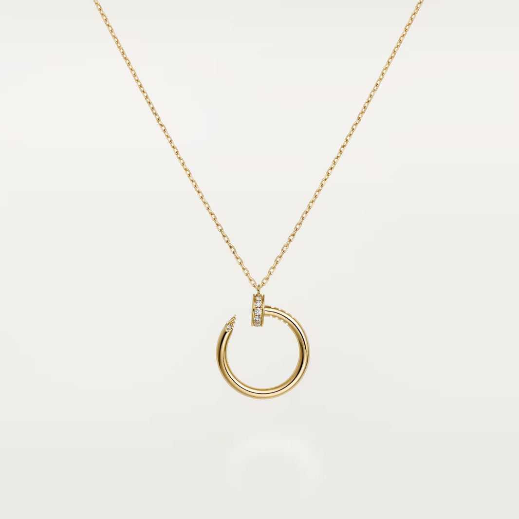 [LOXURA]JUSTE NECKLACE HALF DIAMOND