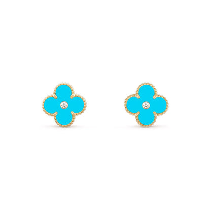 [LOXURA]CLOVER  15MM DIAMOND EARRINGS COLLECTION