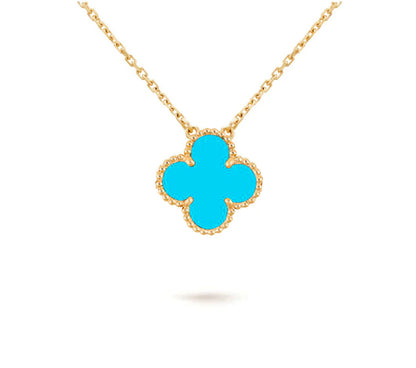 [LOXURA]CLOVER 15MM SINGLE FLOWER NECKLACE COLLECTION