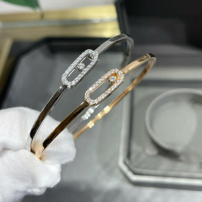 [LOXURA]Move Uno pavé flex bangle medium