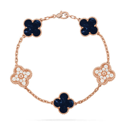 [LOXURA]CLOVER 5 MOTIF PIETERSITE BRACELET COLLECTION