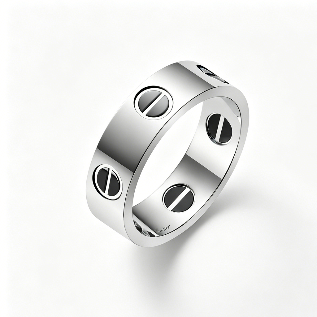 [LOXURA]LOVE RING 5.5MM NO DIAMONDS  CERAMIC