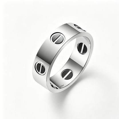 [LOXURA]LOVE RING 5.5MM NO DIAMONDS  CERAMIC