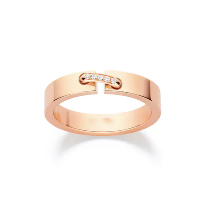 [LOXURA]ALLIANCE LIENS VIDENCE DIAMOND 4MM RING