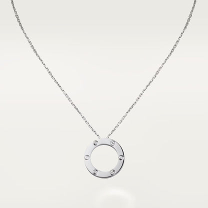 [LOXURA]LOVE NECKLACE 16MM 3 DIAMONDS