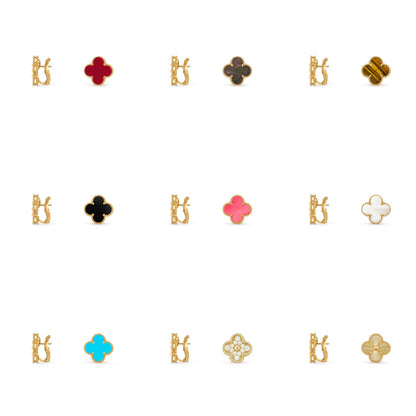 [LOXURA]CLOVER 15MM MOP EARRINGS COLLECTION