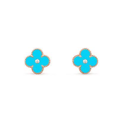 [LOXURA]CLOVER  15MM DIAMOND EARRINGS COLLECTION