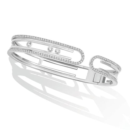 [LOXURA]MOVE 10TH PAVED DIAMOND BRACELET