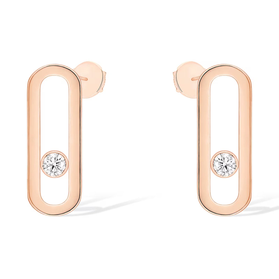 [LOXURA]MOVE UNO SMALL 1 DIAMOND EARRINGS