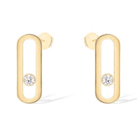 [LOXURA]MOVE UNO SMALL 1 DIAMOND EARRINGS