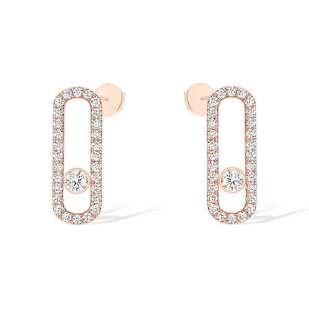 [LOXURA]MOVE UNO STUD DIAMOND PAVED EARRINGS