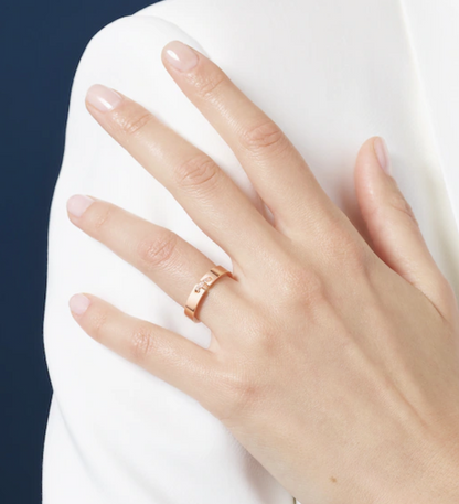 [LOXURA]ALLIANCE LIENS VIDENCE DIAMOND 4MM RING