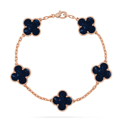 [LOXURA]CLOVER 5 MOTIF PIETERSITE BRACELET COLLECTION