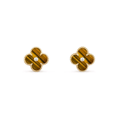 [LOXURA]CLOVER  15MM DIAMOND EARRINGS COLLECTION