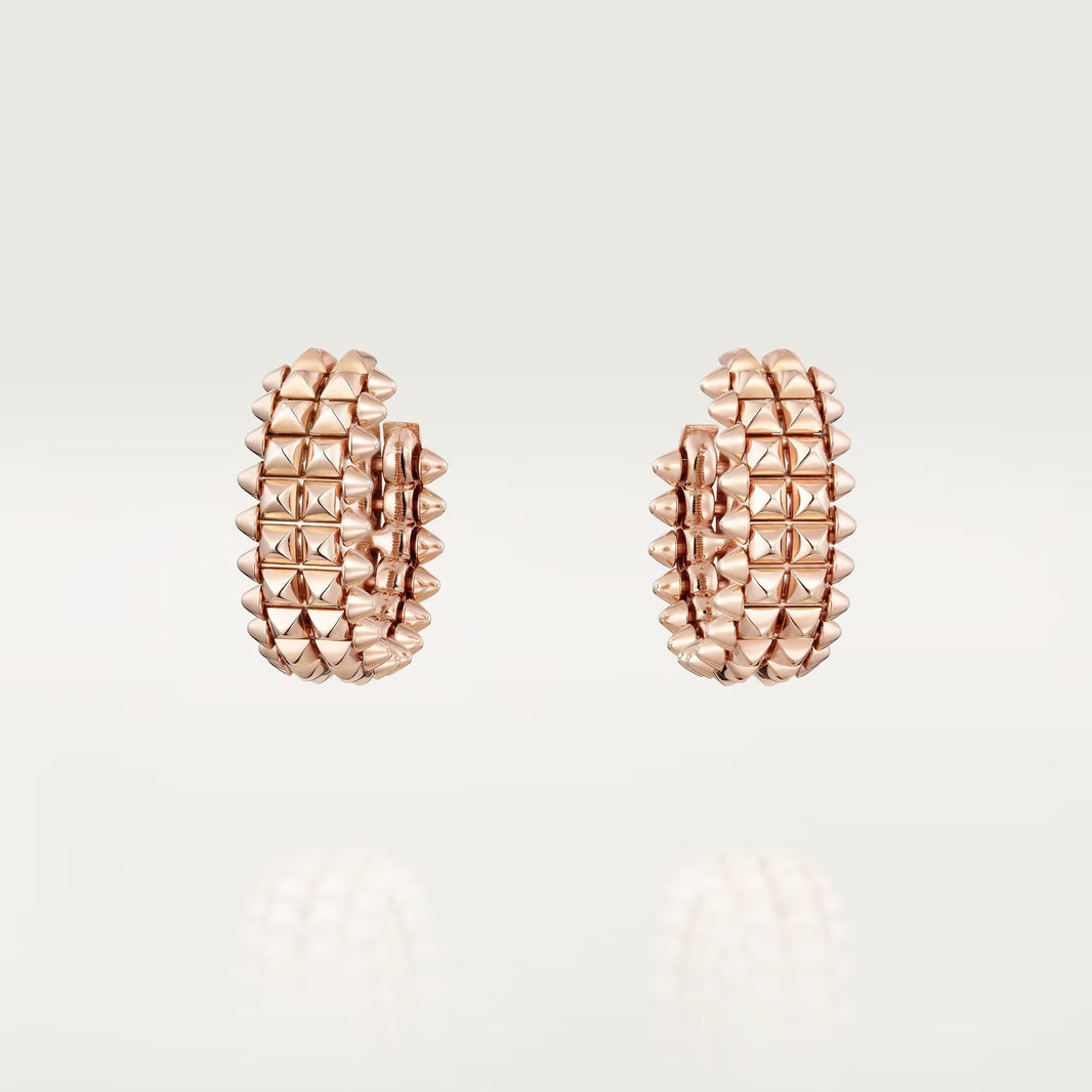 [LOXURA]CLASH 9.2MM DOUBLE ROW EARRINGS