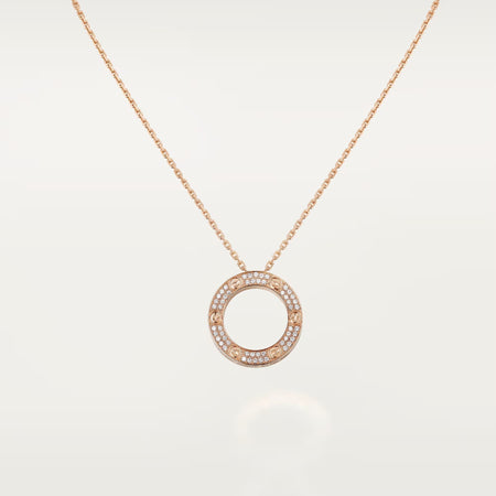 [LOXURA]LOVE NECKLACE 16MM  FULL DIAMOND
