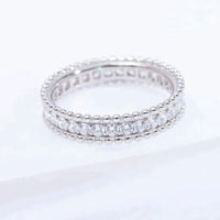[LOXURA]PERLEE DIAMOND SILVER RING