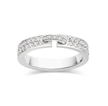 [LOXURA]ALLIANCE LIENS VIDENCE PAVED DIAMOND 4MM RING