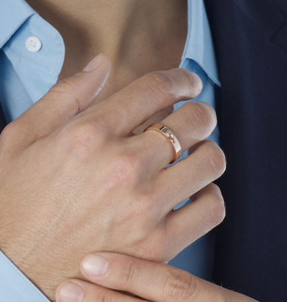 [LOXURA]ALLIANCE LIENS VIDENCE 4MM RING