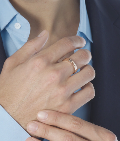 [LOXURA]ALLIANCE LIENS VIDENCE DIAMOND 4MM RING