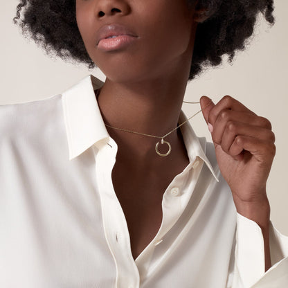 [LOXURA]JUSTE NECKLACE HALF DIAMOND